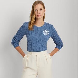 Ralph Lauren Cable-Knit Cotton Sweater